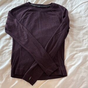 Smartwool Maroon Merino Womens Long Sleeve Top